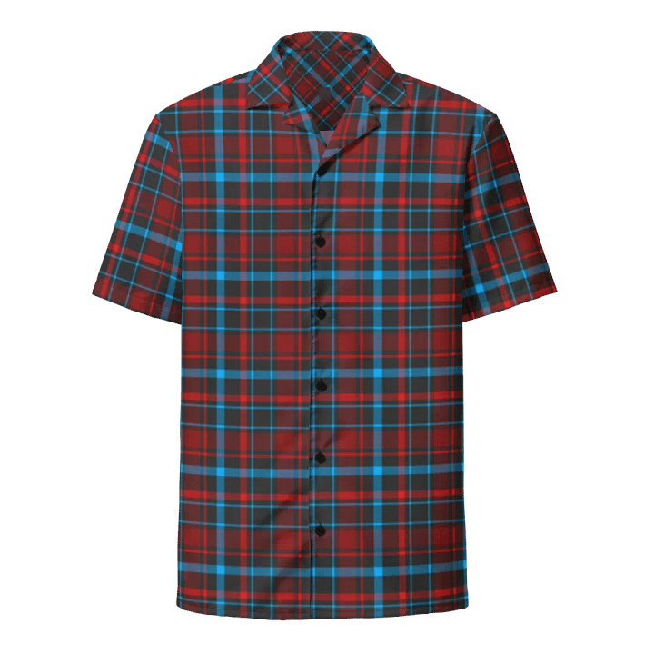 Jonny Rockford Branded Tartan Hawaiian Shirt product image (1)