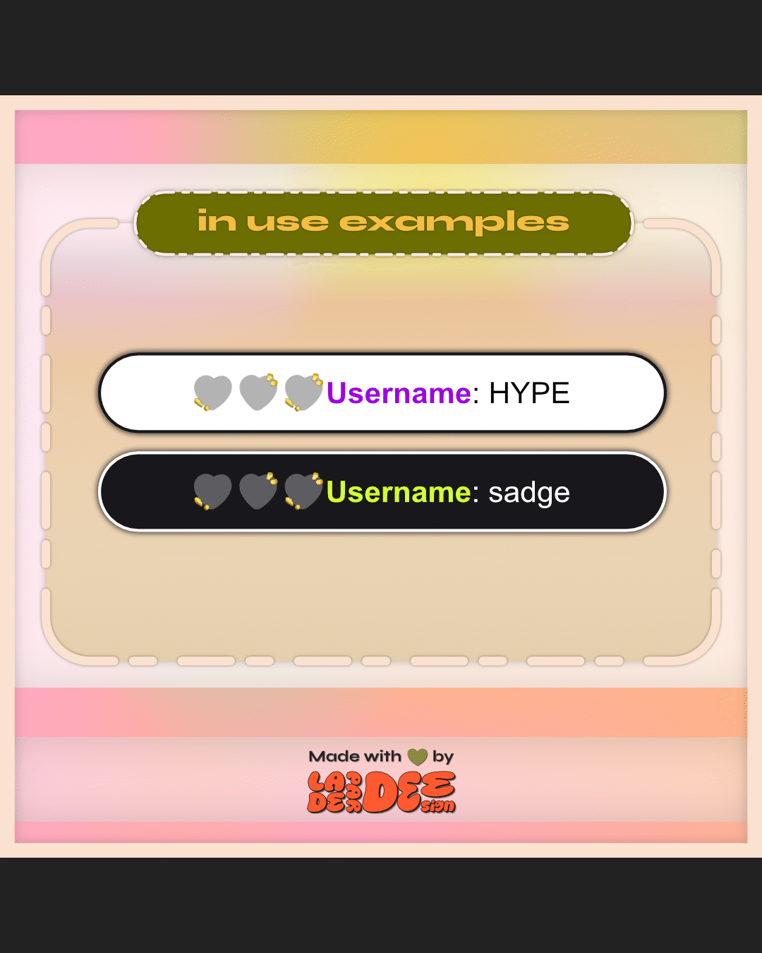 Candy Heart Badges product image (8)
