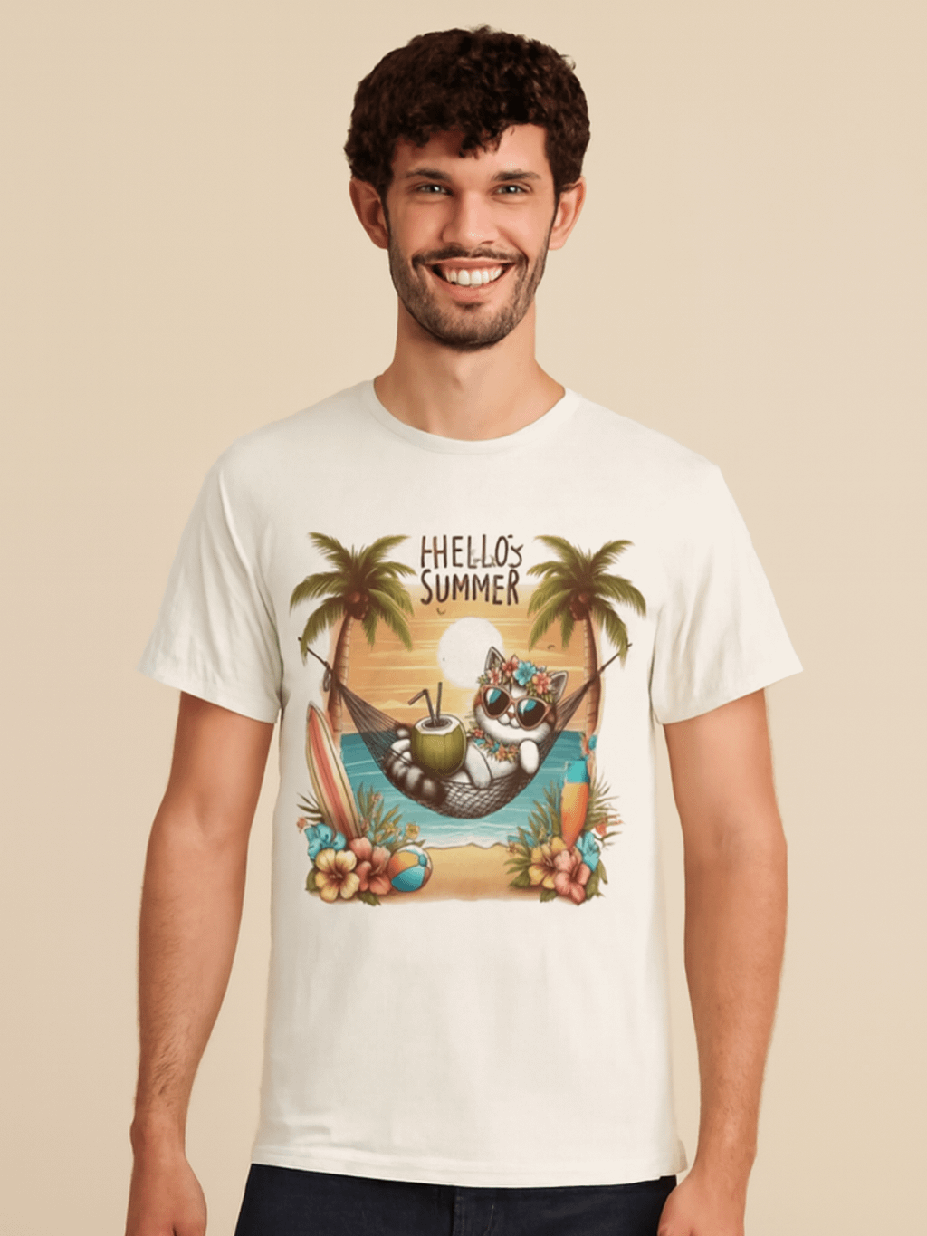 Tropical Cat Paradise T-Shirt product image (1)