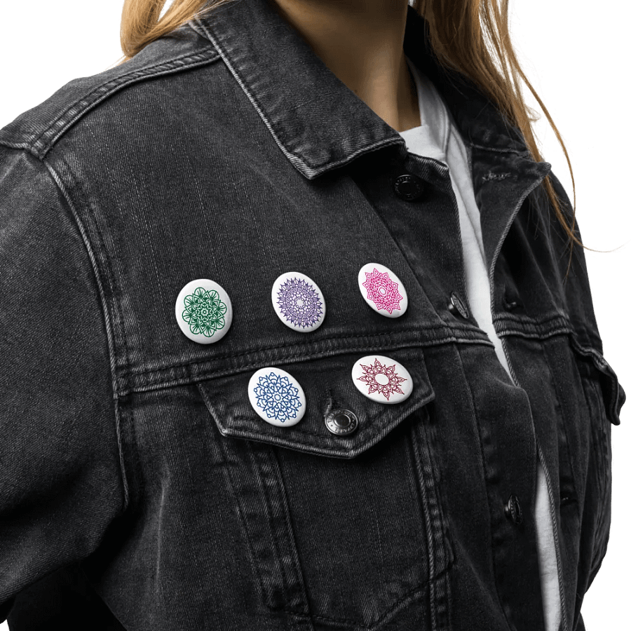 set of Pin buttons (Mandalas) product image (17)