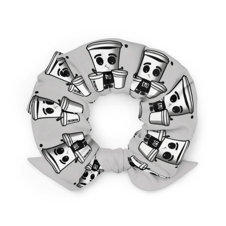 Whimsical Cup Characters All-Over Print Scrunchie product image (2)