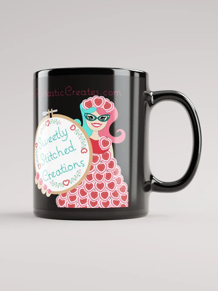 Sweetly Stitched Creations Black Mug product image (2)
