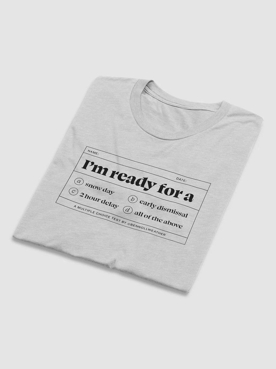 I'm ready t-shirt ❄️ (black logo) product image (6)