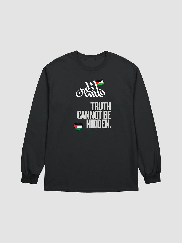Palestinian Truth Long Sleeve Tee | Truth cannot be hidden. product image (2)