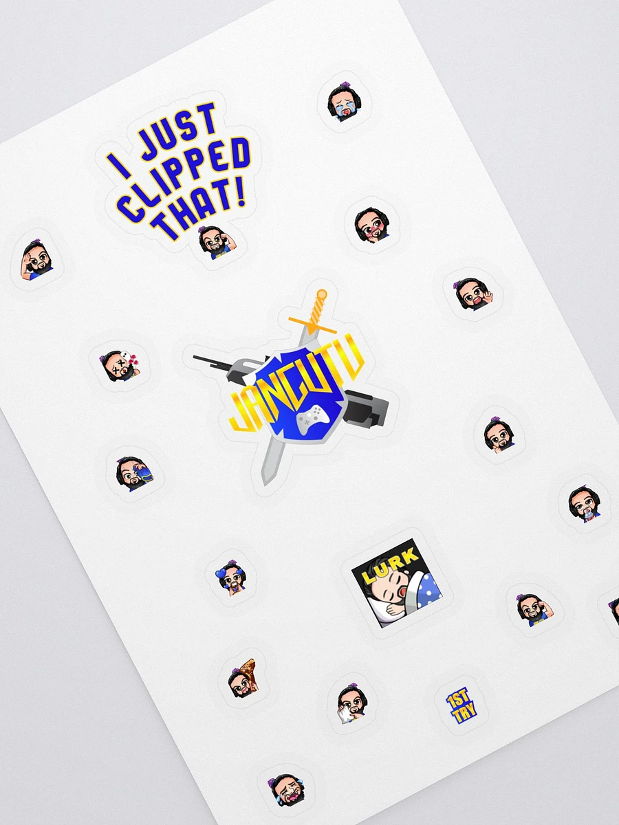 Jangutu Sticker Sheet: Logo & Emote Extravaganza! product image (2)