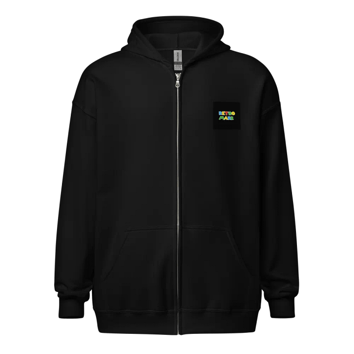 RETRO MARK Colorful Blocky Zip Hoodie product image (1)