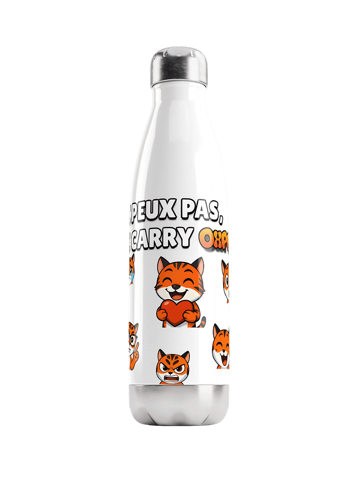 Gourde en acier inoxydable "Je peux pas, je carry Oxpros" product image (6)