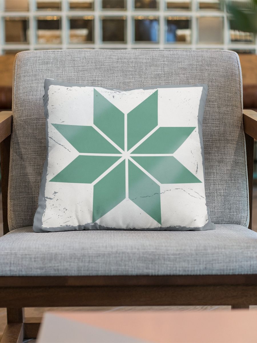 Azul Tile Board Game 18" x 18" Pillow - White product image (1)
