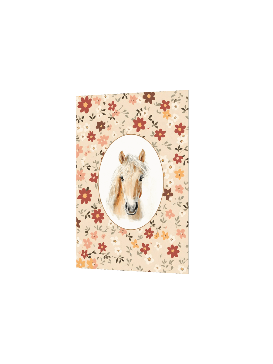 Horse on Boho Wildflower Pattern, Farmhouse Nursery product image (5)