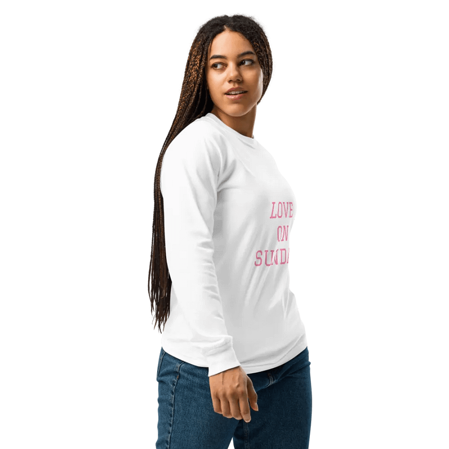 LOVE ON SUNDAYS Long Sleeve T-Shirt product image (4)