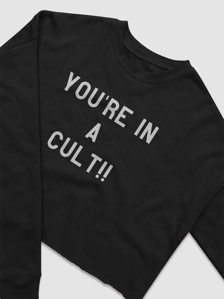 Pris- You're In A Cult -Bella+Canvas Women's Fleece Crop Sweatshirt product image (14)