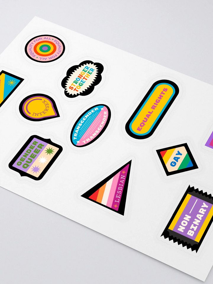 Equality LGBTQ+ Full Sticker Sheet product image (2)