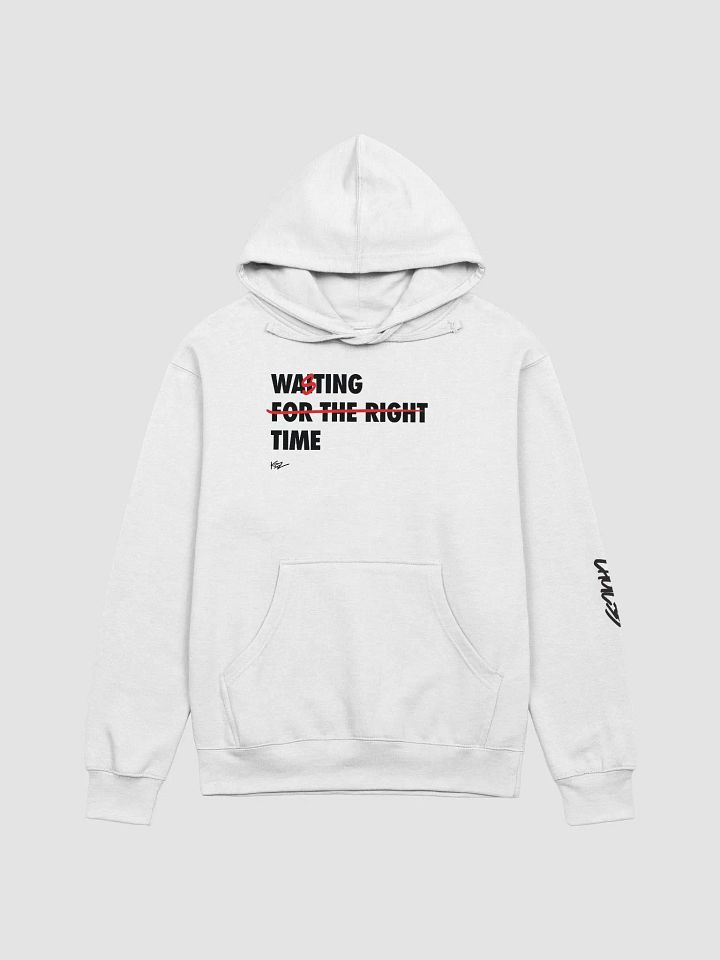 WASTING TIME HOODIE - WHITE product image (1)