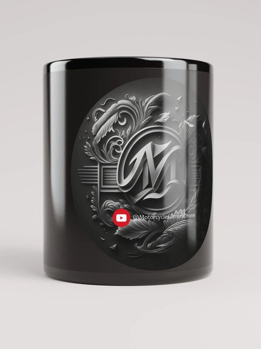 Mystical Monogram Black Glossy Mug product image (9)