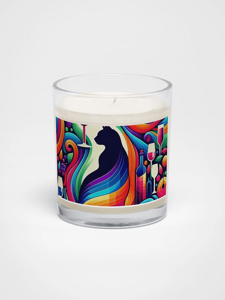 Soy Wax Candle In A Clear Glass Jar product image (1)