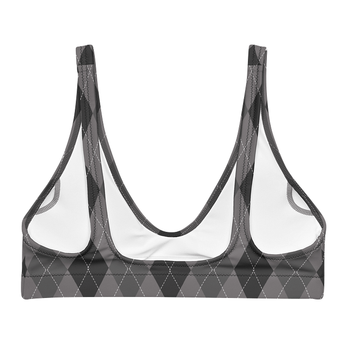 Black Argyle Paradise Bikini Top product image (2)