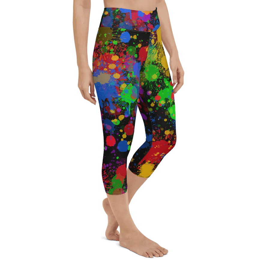 JokersVibe Graffiti Style Capri Leggings product image (3)