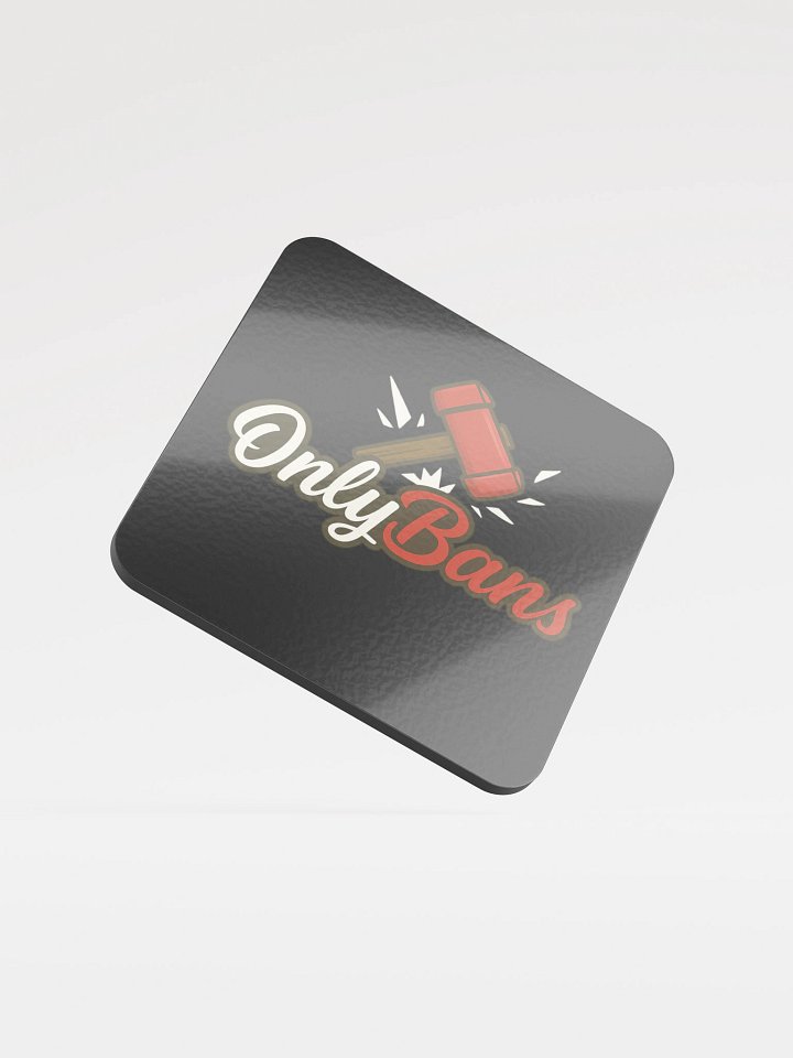 OnlyBans Glossed Cork Coaster product image (1)