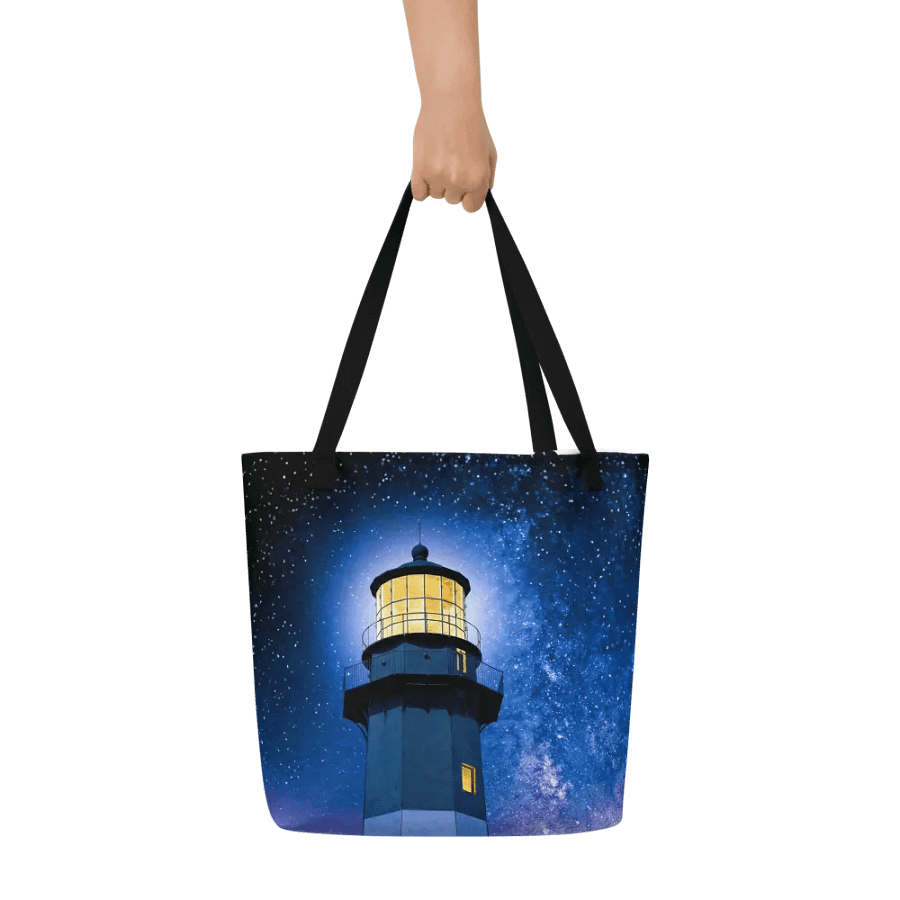 Tybee Island Lighthouse - Starry Night Tote Bag product image (10)