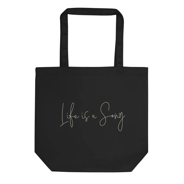 Life is a Song (Double-Sided) Black Tote product image (1)