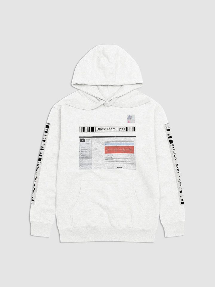 Black Team Ops Hoodie (White) product image (1)