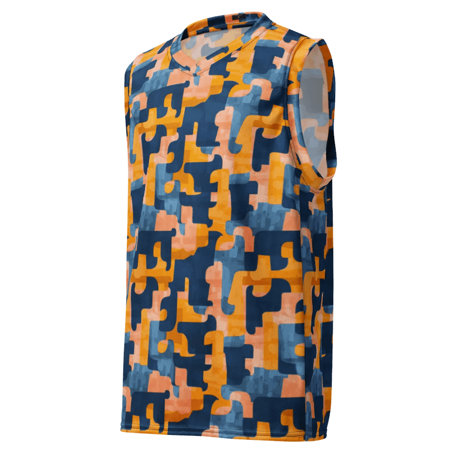 Flowing Shapes | Recycled Unisex Basketball Jersey product image (6)
