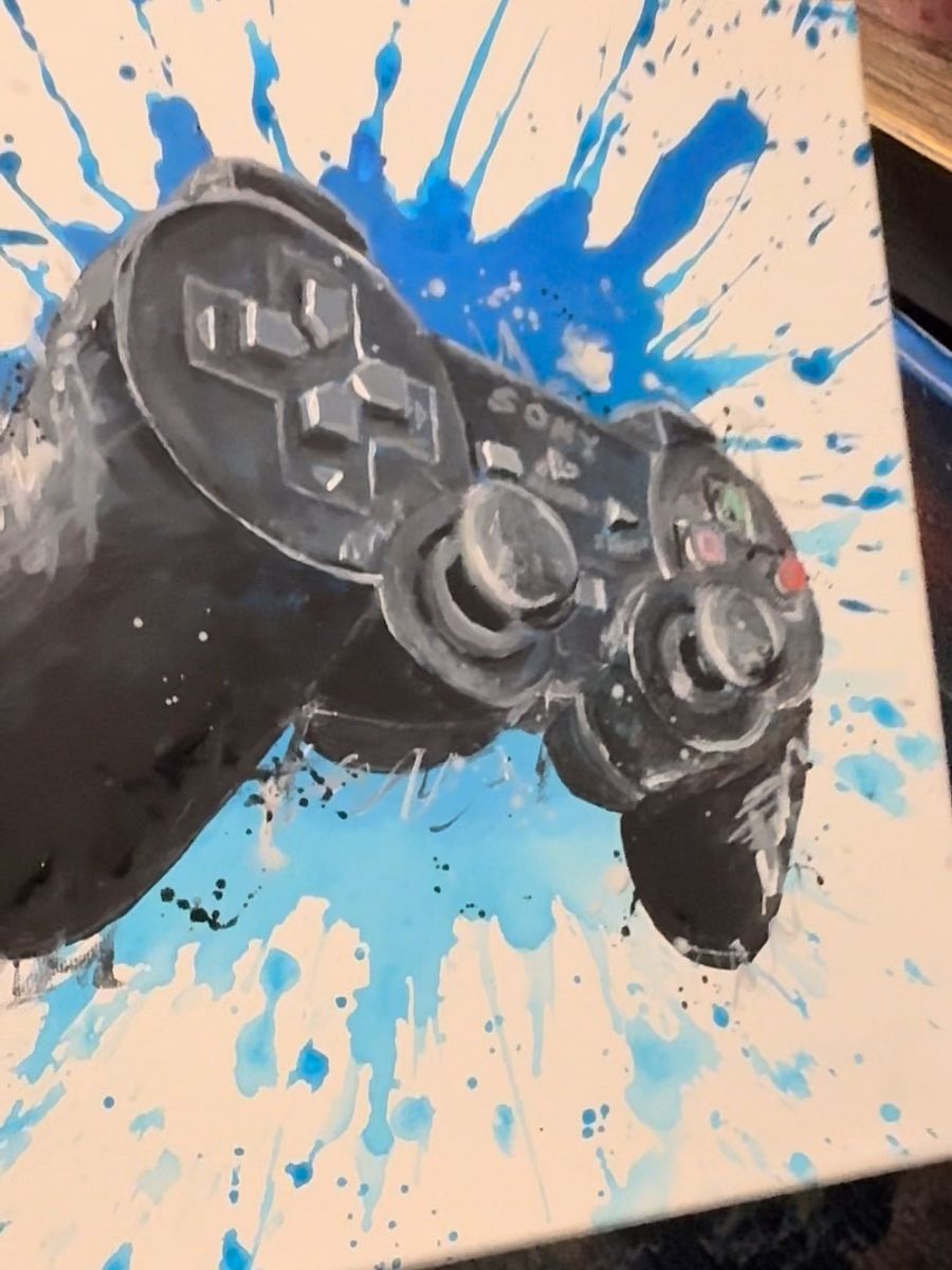 PS2 Controller Splatter Pop Art product image (4)