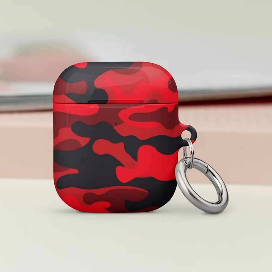 Red Camo AirPod Case product image (4)