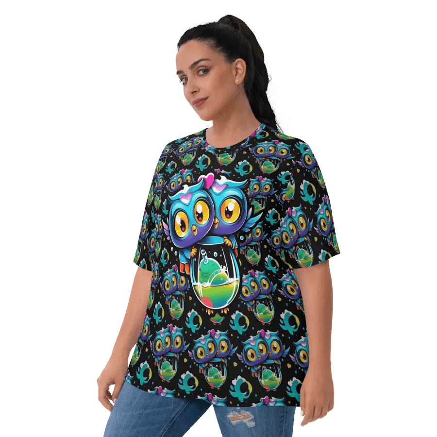 Kawaii Owls All Over Print T-shirt product image (3)