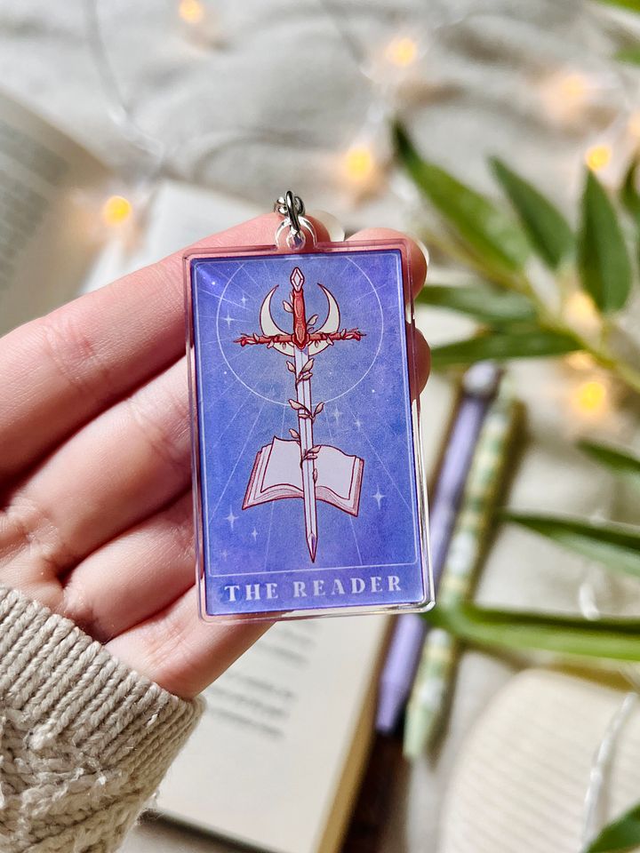 The Reader Tarot Card Acrylic Keyring product image (1)