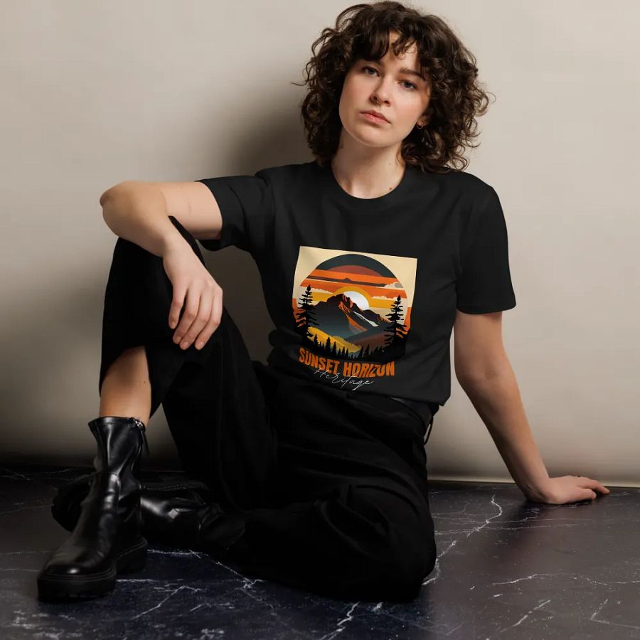Sunset Horizon Mountain Tee product image (11)