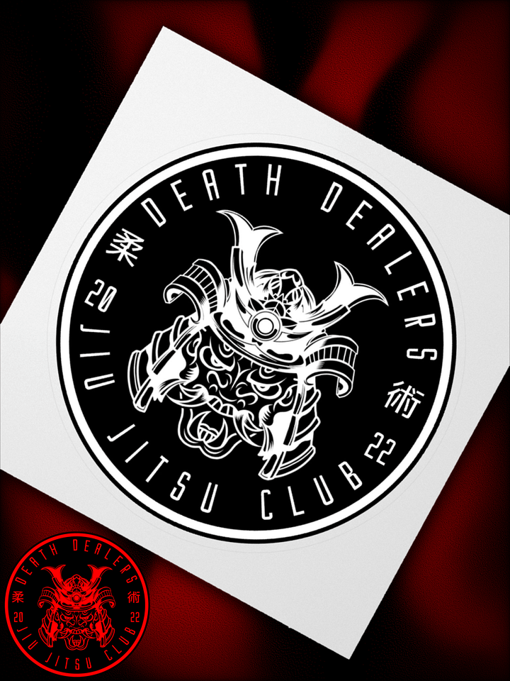 Death Dealers - Round Logo (Black And White) Sticker product image (1)