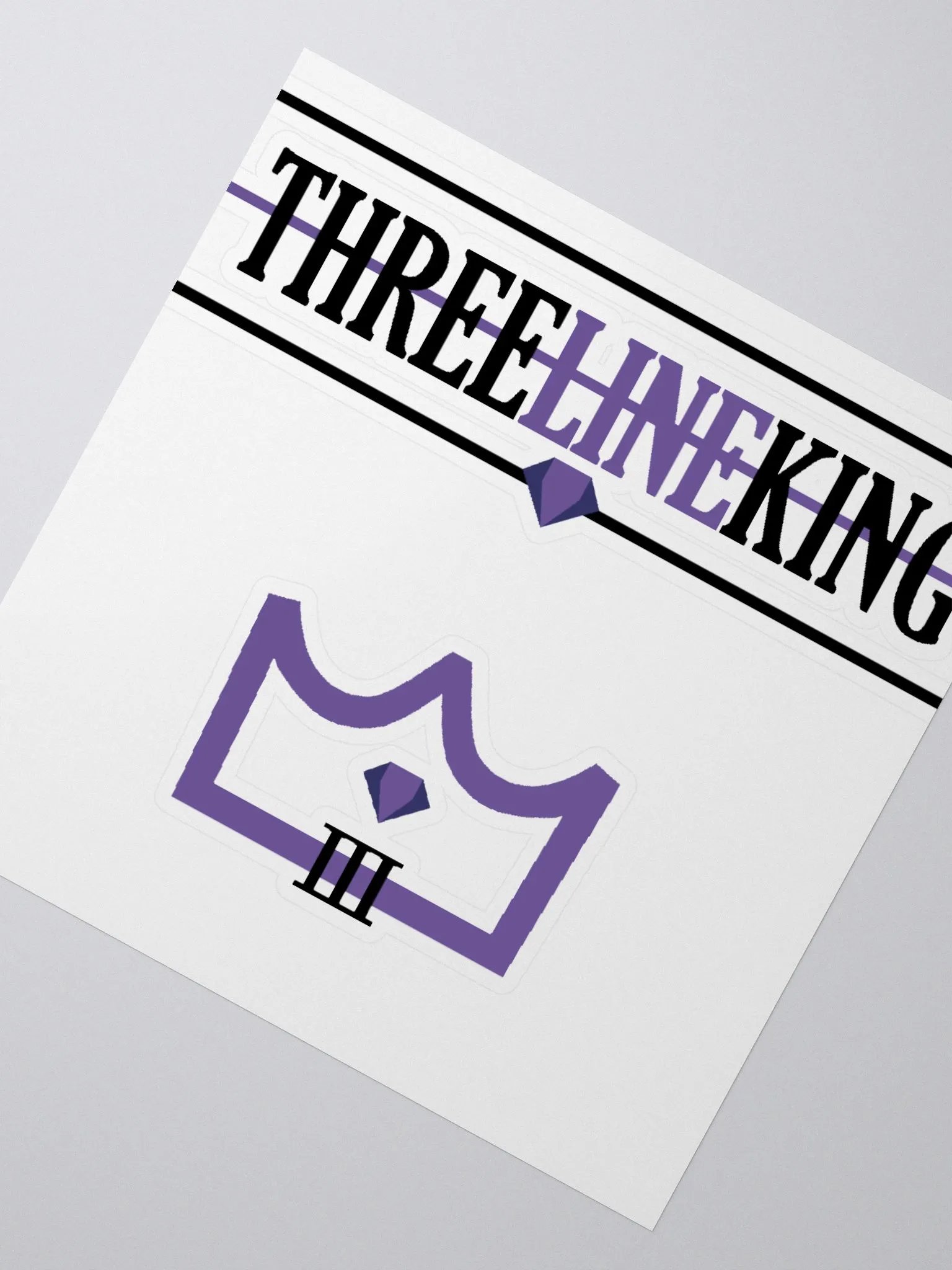 Three Line King Stickers product image (2)