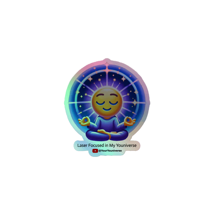 Laser Focused in My Youniverse Holographic Sticker Sheet product image (1)