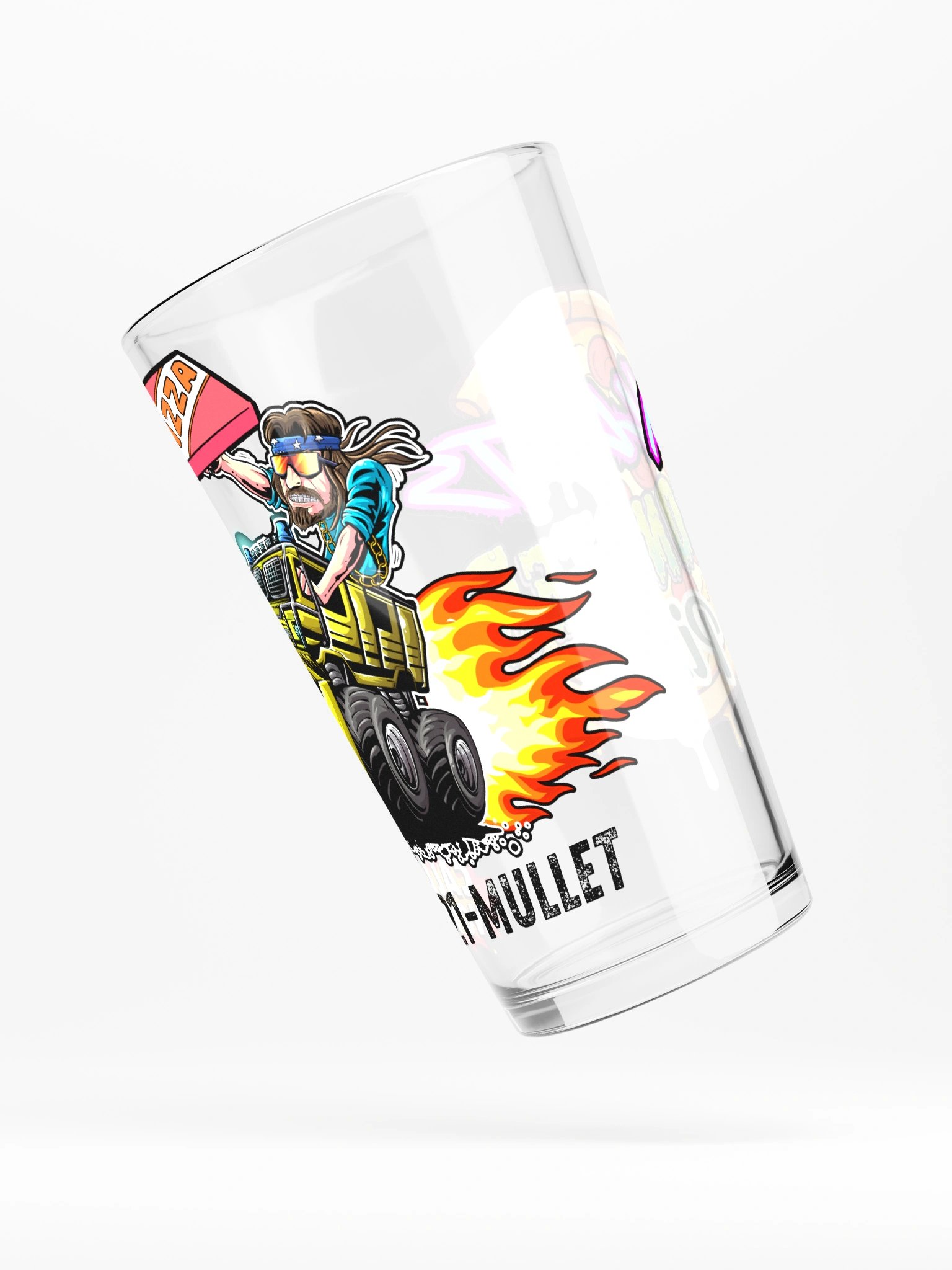 Shaker Pint Glass : MULLETS MONSTER PIZZA product image (4)
