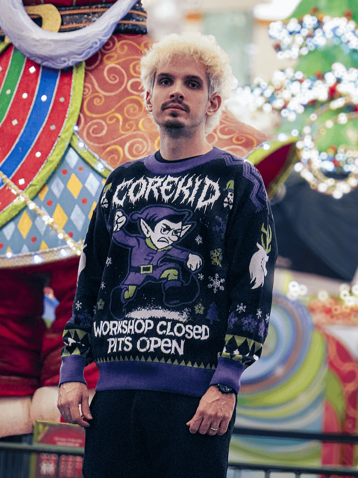 “WORKSHOP CLOSED, PITS OPEN” Elf Christmas Sweater [Limited 250 Units] product image (2)