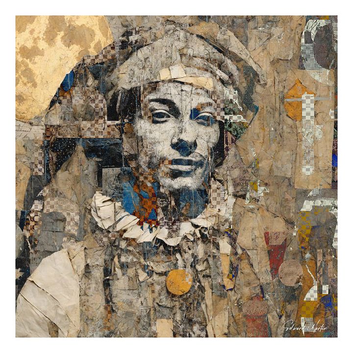 'To Laugh' by Edward Martin-Mixed Media Collage Print product image (1)