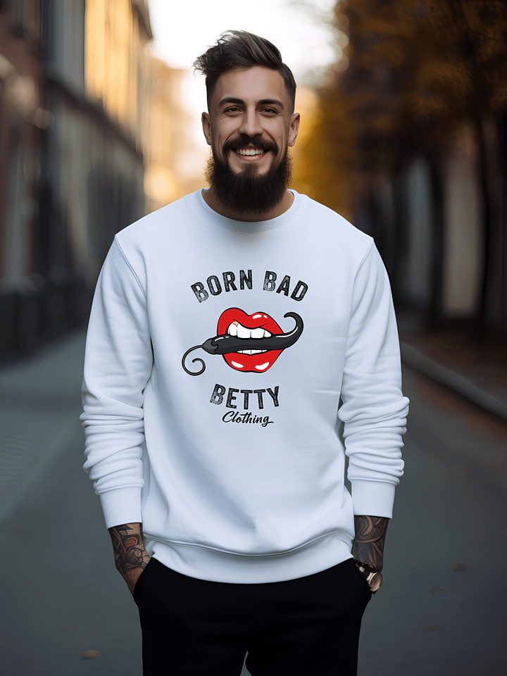Born Bad Betty White Sweatshirt product image (1)