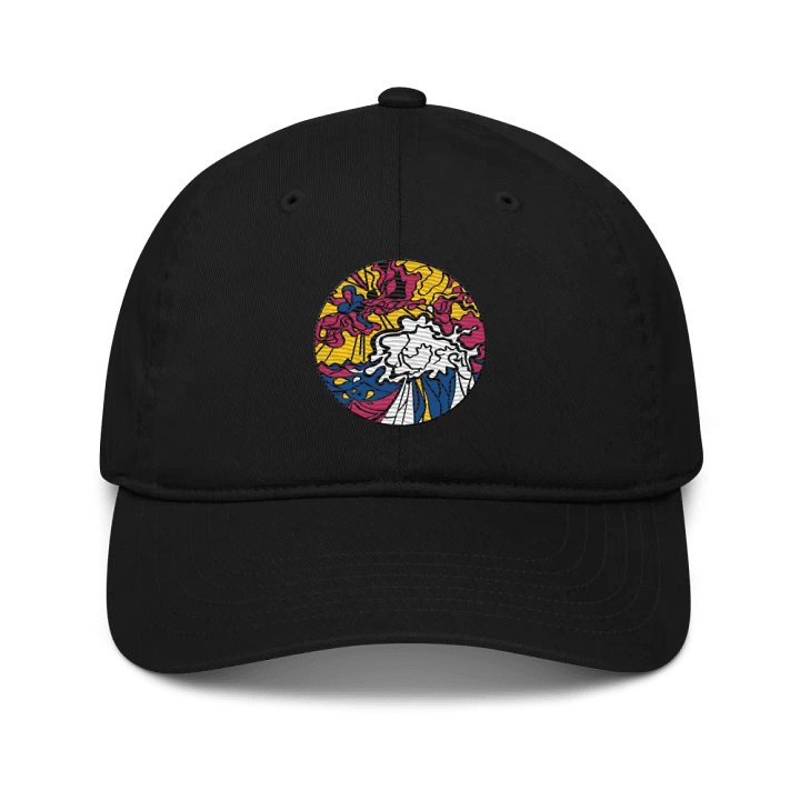 Sunburst Swirl Organic Dad Hat - Wave at Sunset product image (1)