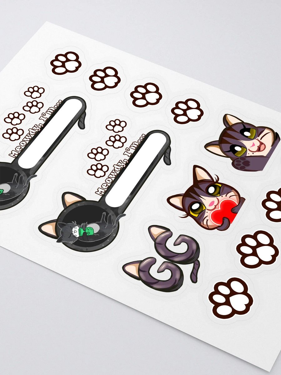 Black Kitty Gaming Stickers product image (2)