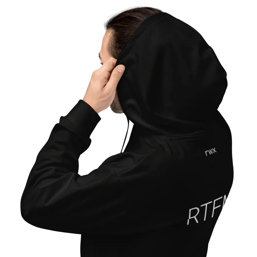 need help? RTFM! hoodie (dark mode) product image (3)