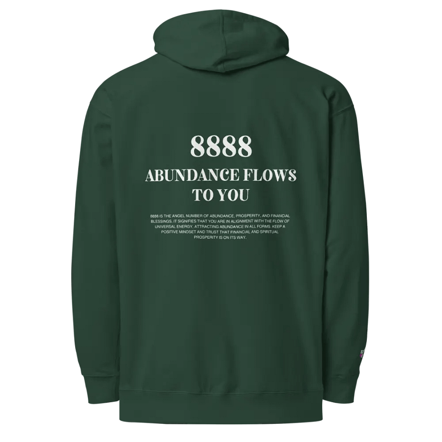 8888 Abundance Flows to You Unisex Hoodie – Invite Prosperity & Financial Blessings product image (7)