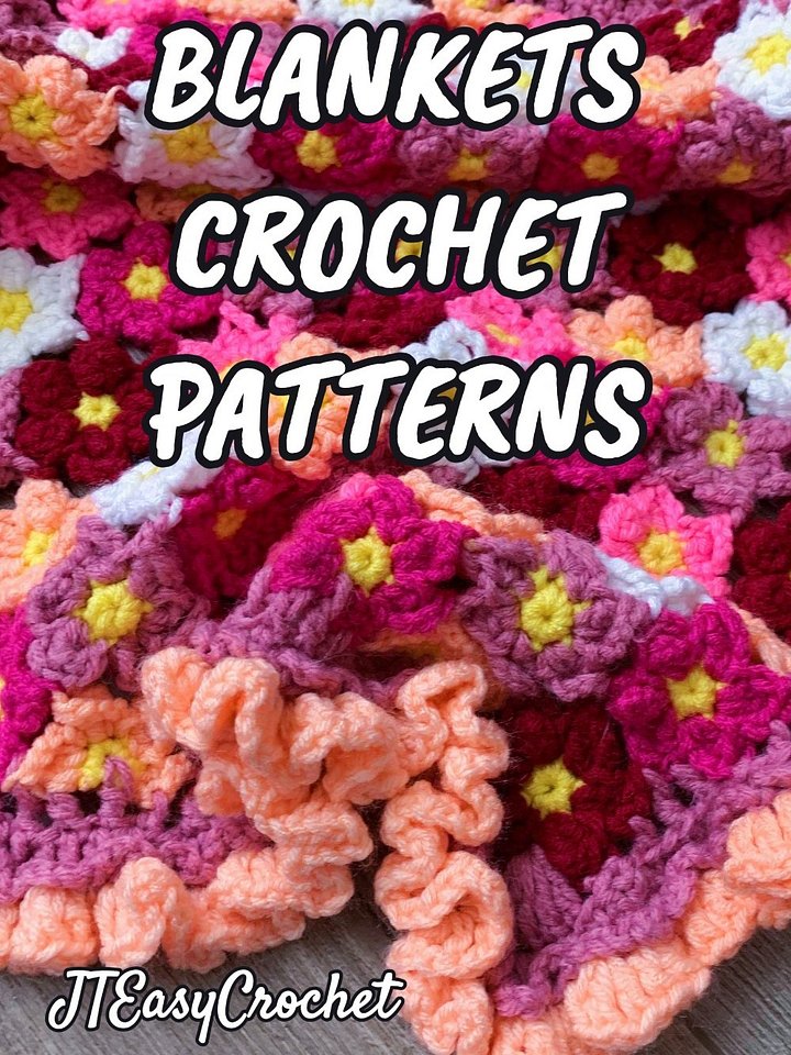 Floral Motif Blanket Crochet Pattern product image (2)