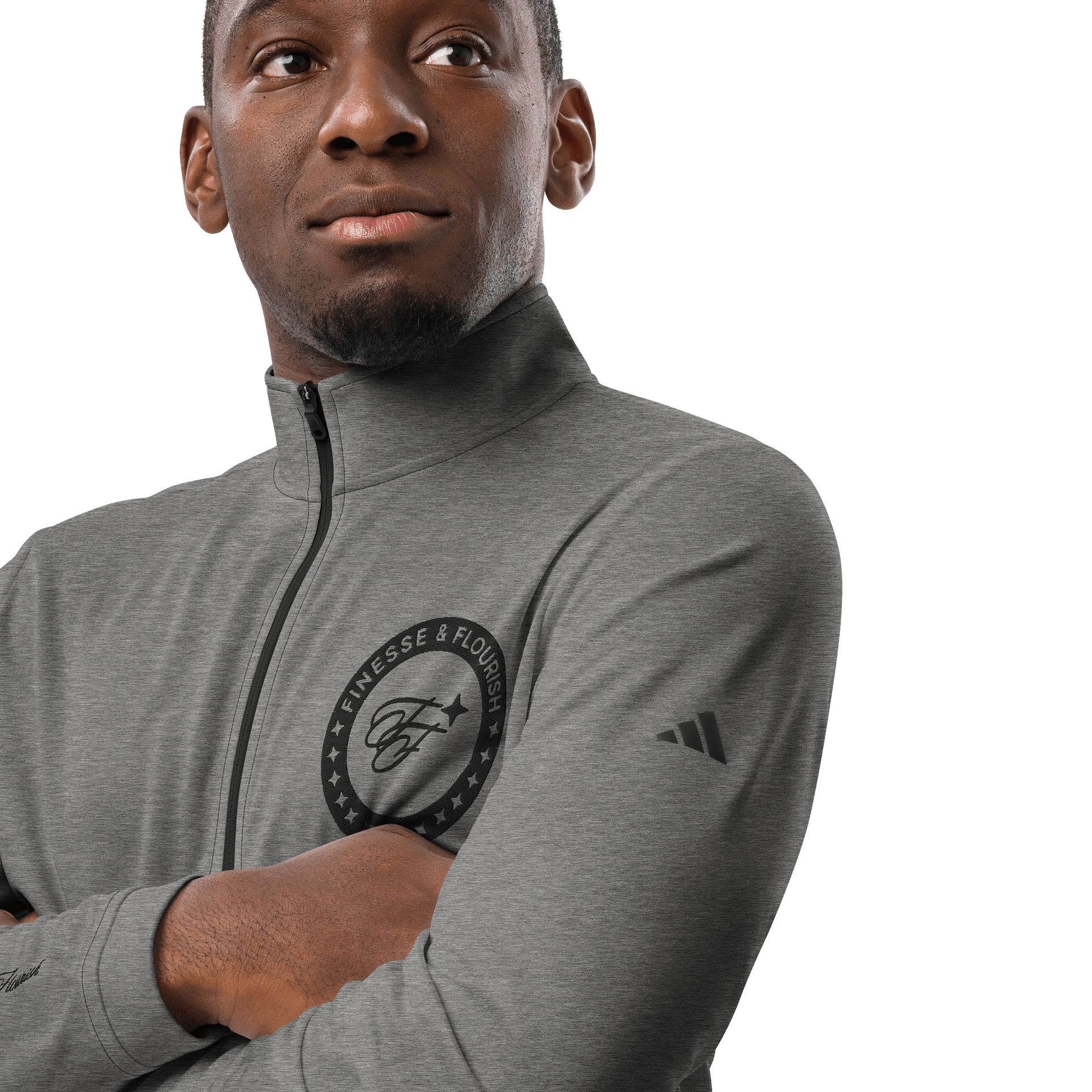 F&F GC x ADIDAS (BLK) Lightweight Quarter-Zip Pullover product image (21)