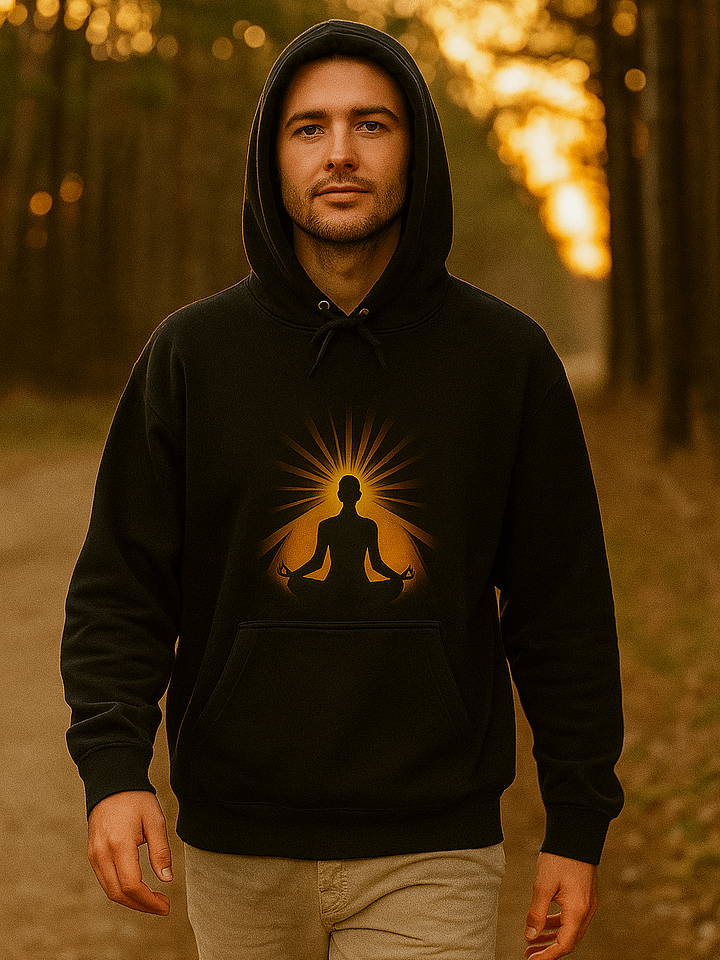 Sun Salutation Hoodie – Meditative Energy in Motion product image (1)