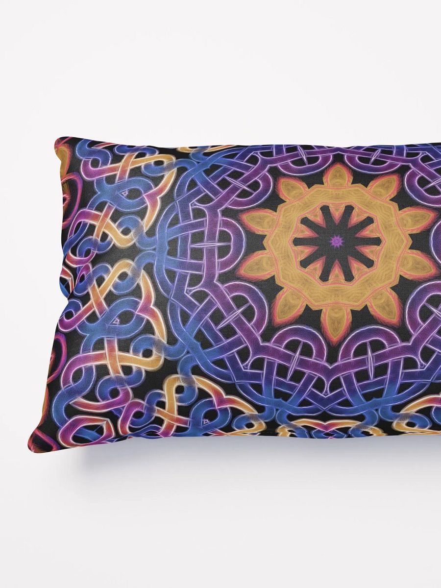 Blue Gold Celtic Knot Throw Pillow product image (8)
