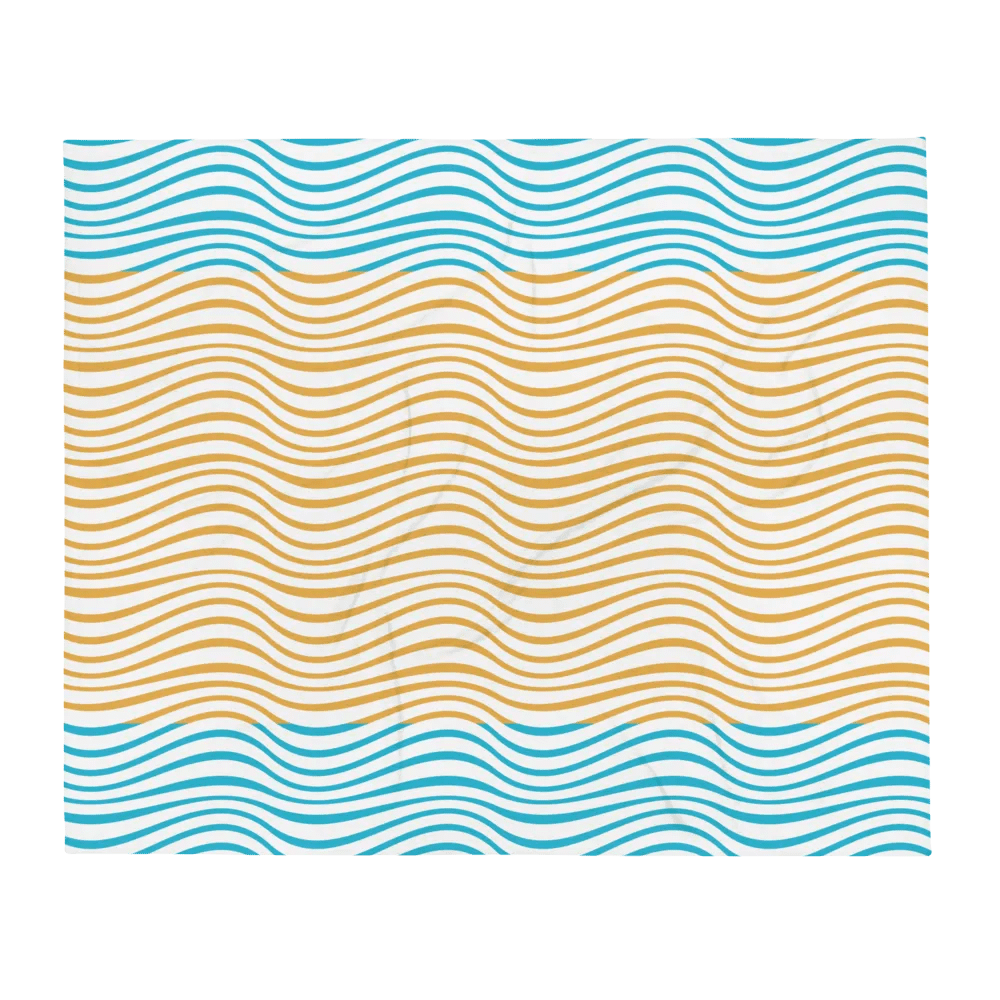 Sand And Waves Pattern Design Throw Blanket product image (2)