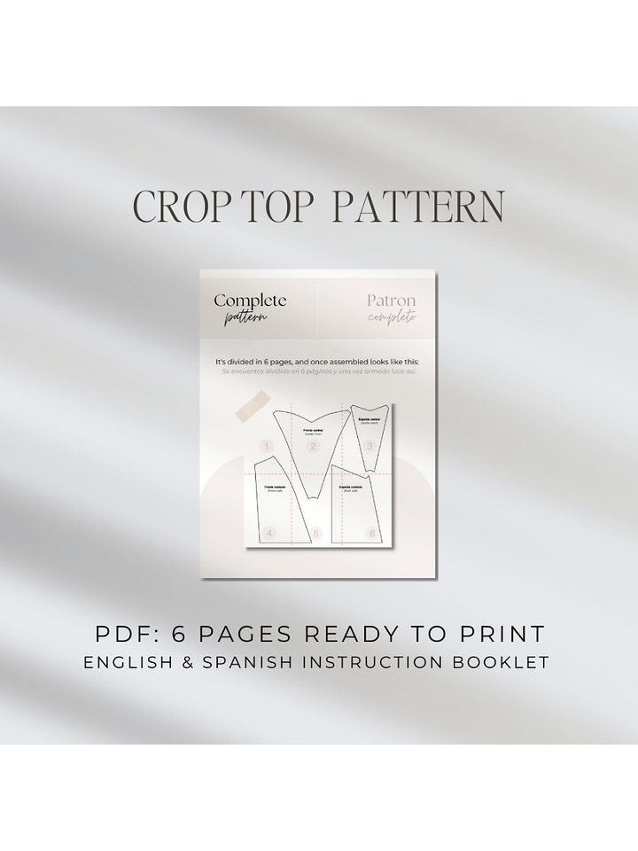 Strapless Crop Top Pattern product image (2)