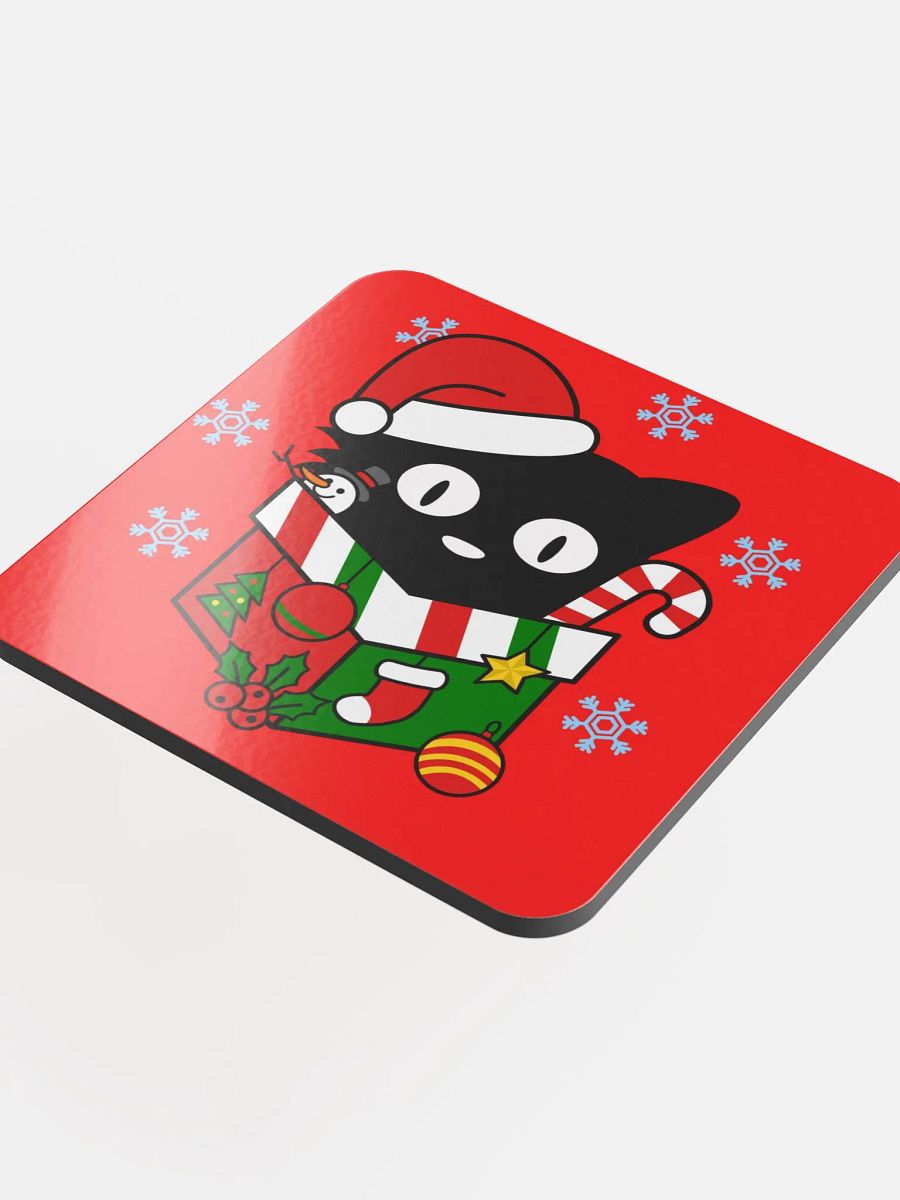 Christmas Cat in a Box Coaster product image (4)