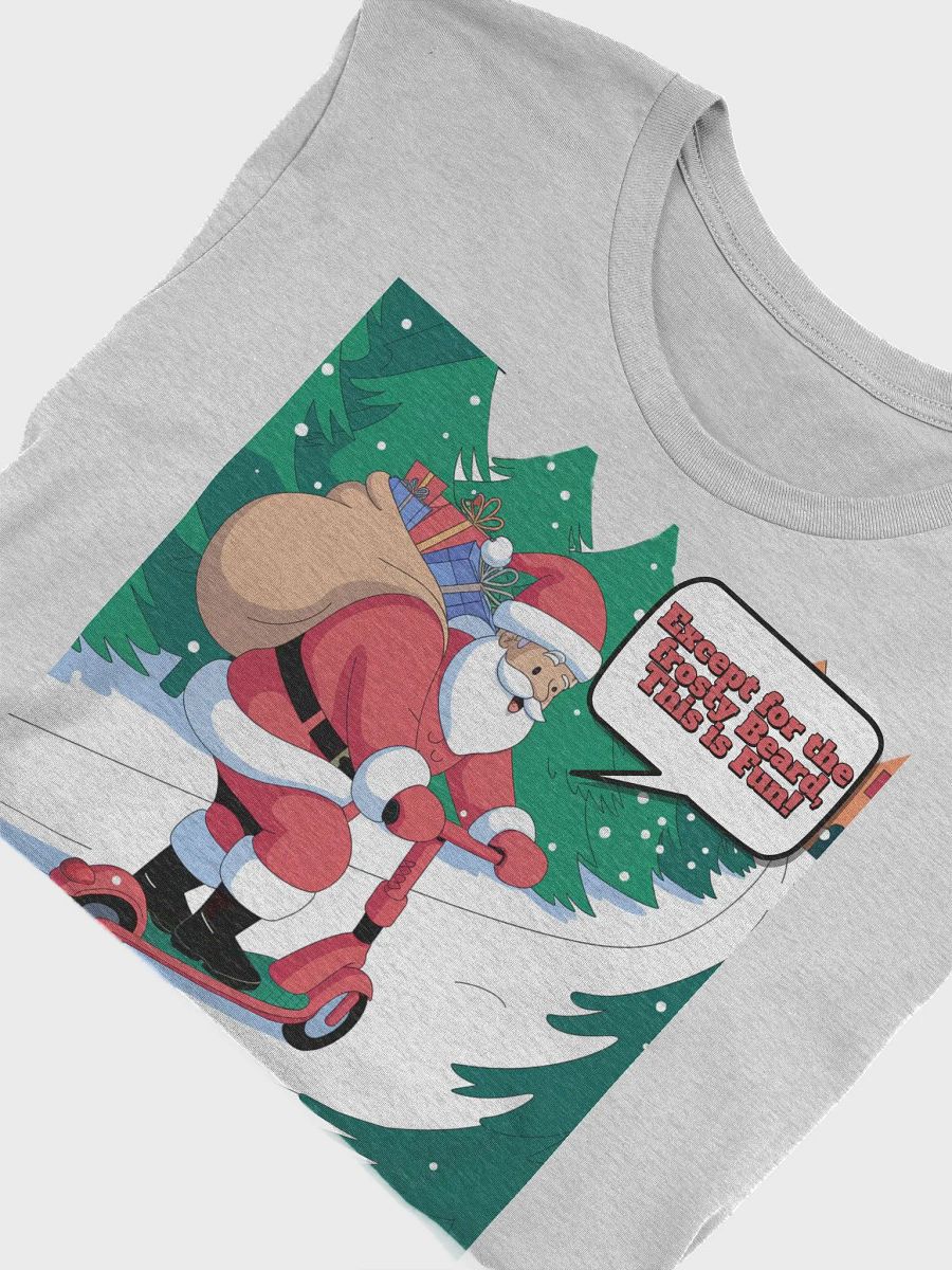 Santa Claus E-Scooting Up A Hill - T-shirt product image (25)